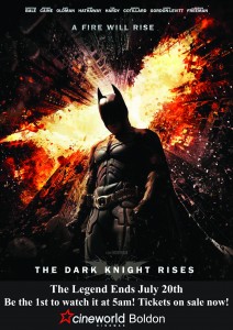 Dark Knight Rises 5am screening at Cineworld Boldon 20/07/12